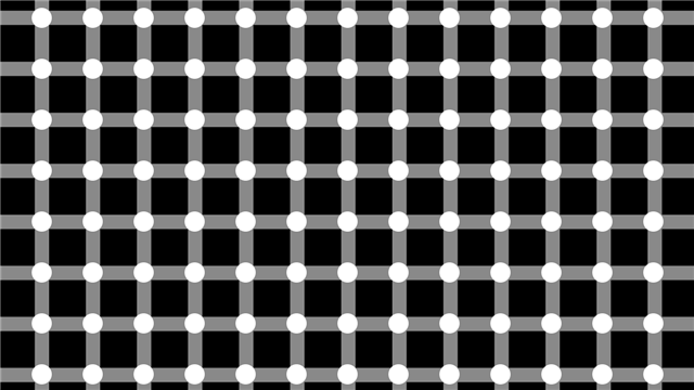 Optical illusion blinking matrix