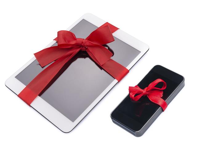 Smartphone Tablet Red Ribbon