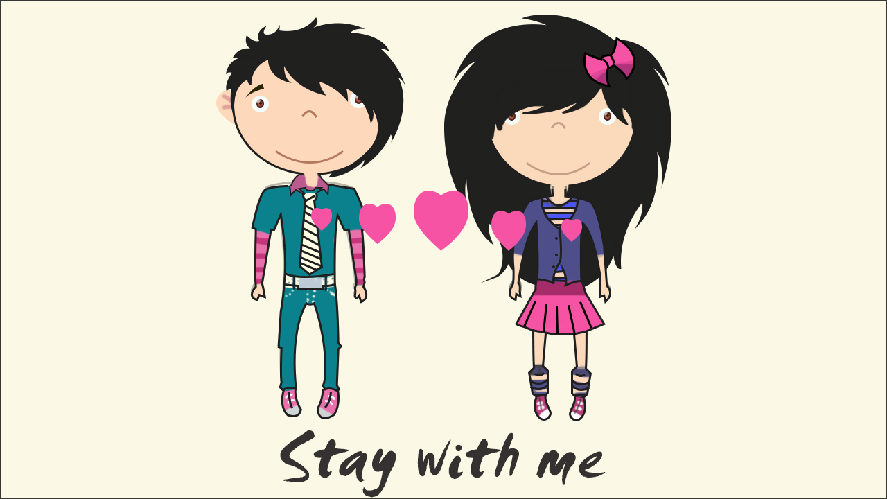 Follow These Easy Steps to Draw Really Cute Emo Love Cartoons - Art Hearty