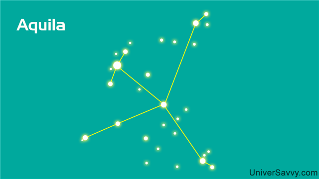 Aquila constellation illustration