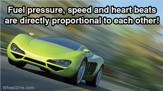 Green Sports Car Speeding