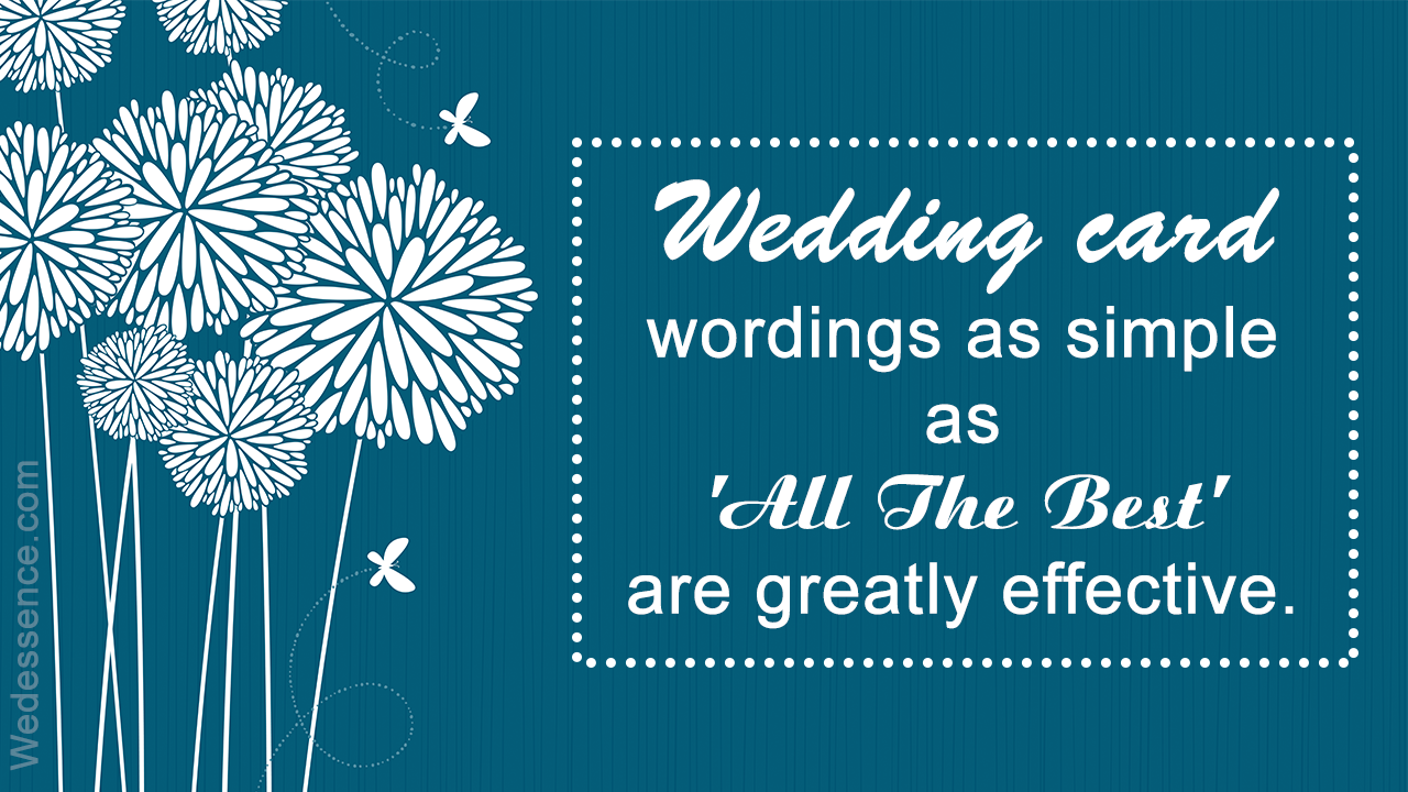 Things to Write in a Wedding Card