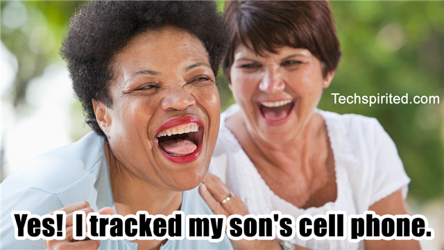 Mother happy over tracking her sons phone