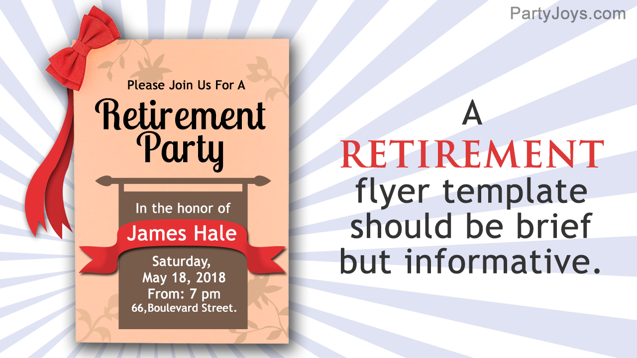 Retirement Flyer Template