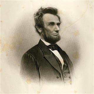 Portrait of Abraham Lincoln in 1865