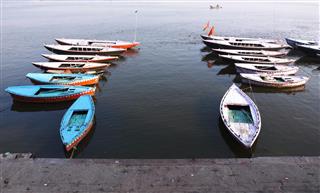 Boats on River Ganges