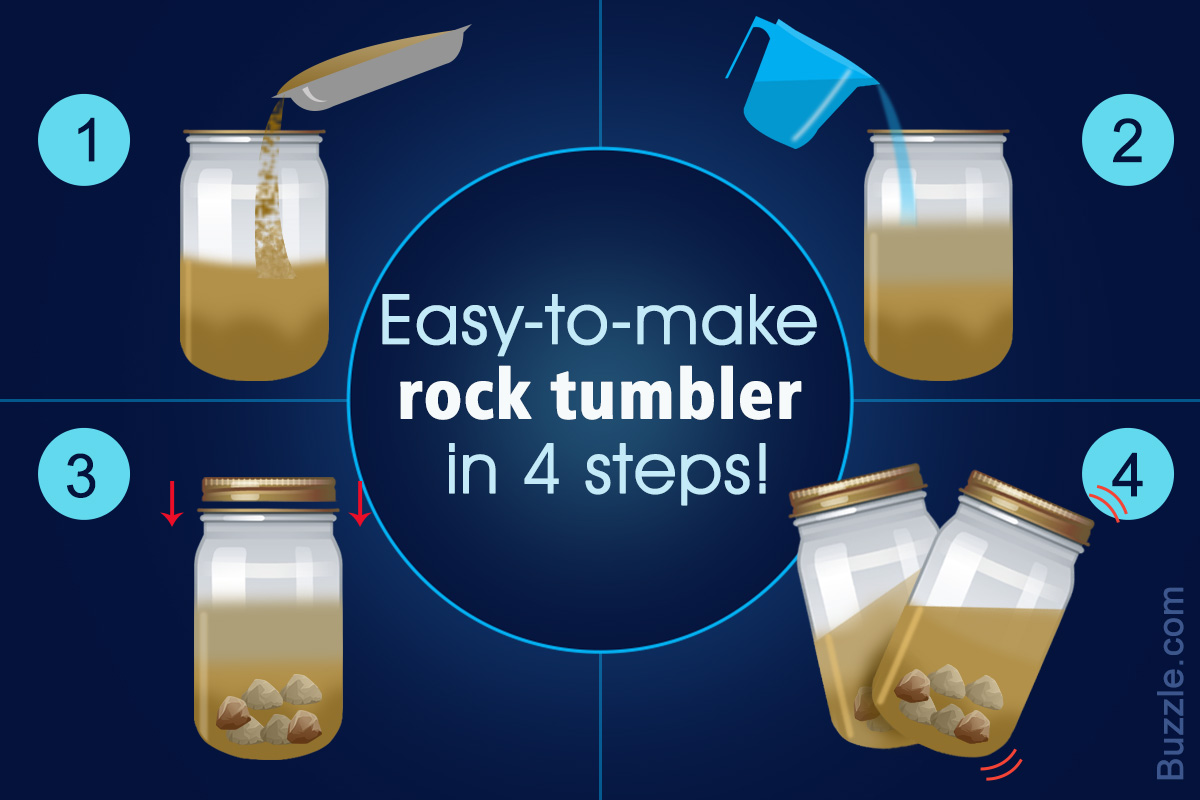 extremely easy instructions on how to make a rock tumbler at home