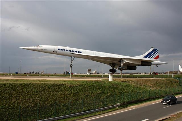 Concorde supersonic airplane