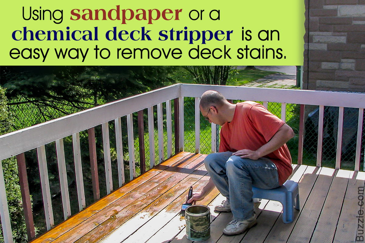 Deck Stain Removal - How to Remove Deck Stain