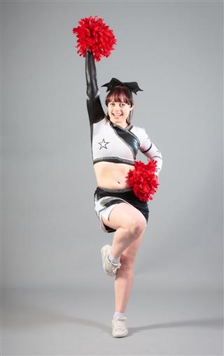 Cheerleader Posing