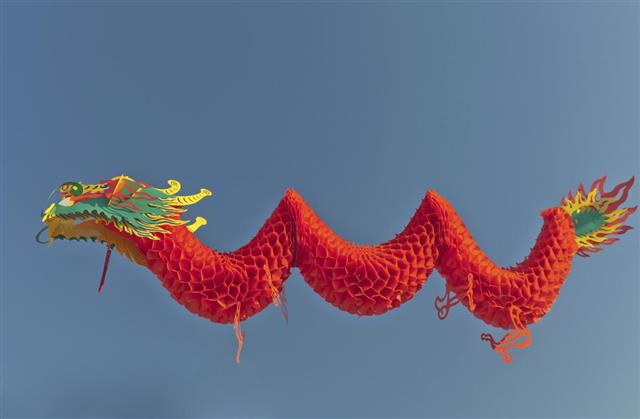 Paper Chinese dragon
