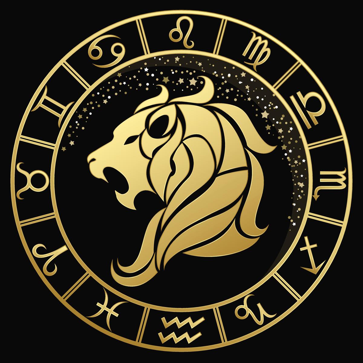 Ilustrasi lambang zodiak Leo