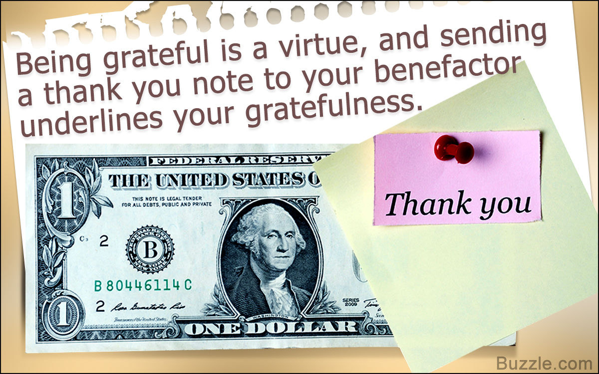 Thank You Notes for Money