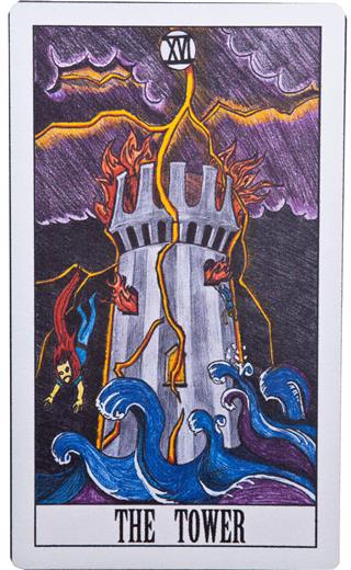 The tower tarot card