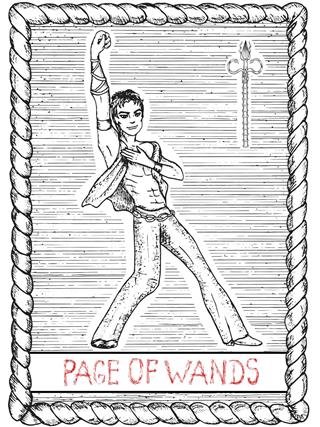 Page of wands tarot card
