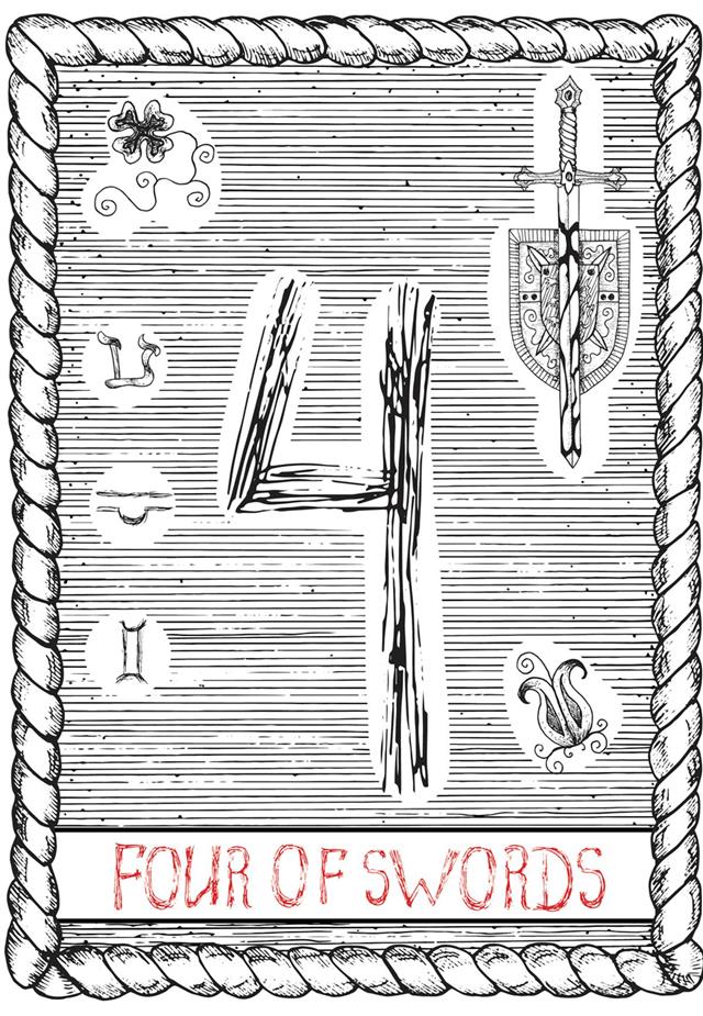Four of swords tarot card