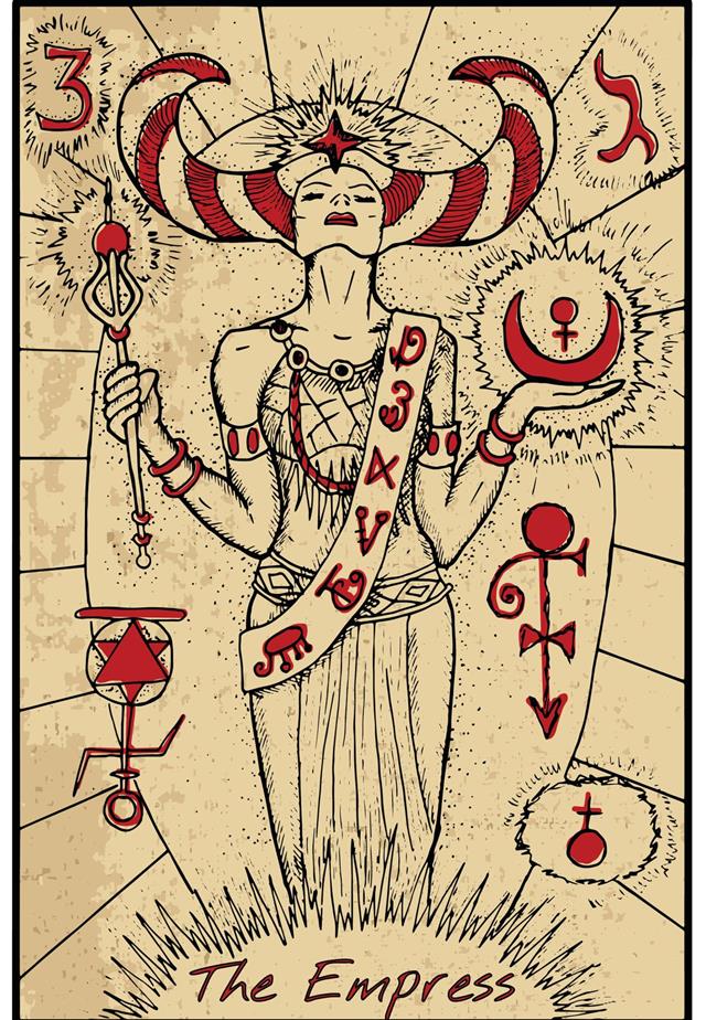 The empress tarot card