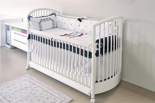 bed in Baby room