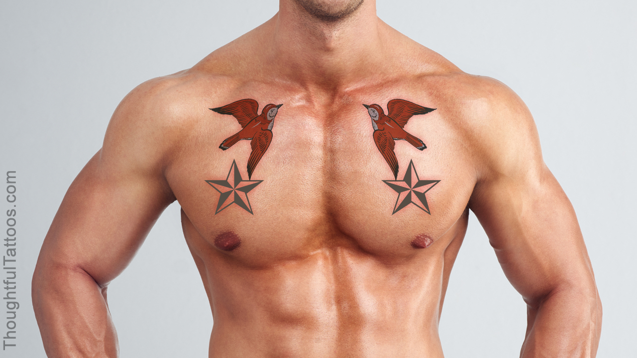Truly Awesome Nautical Star Tattoos to Sport on the Chest - Thoughtful  Tattoos