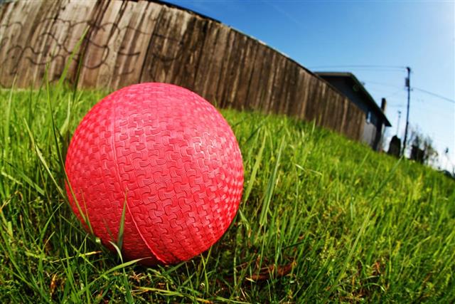 Wide Angle Dodgeball on Grass