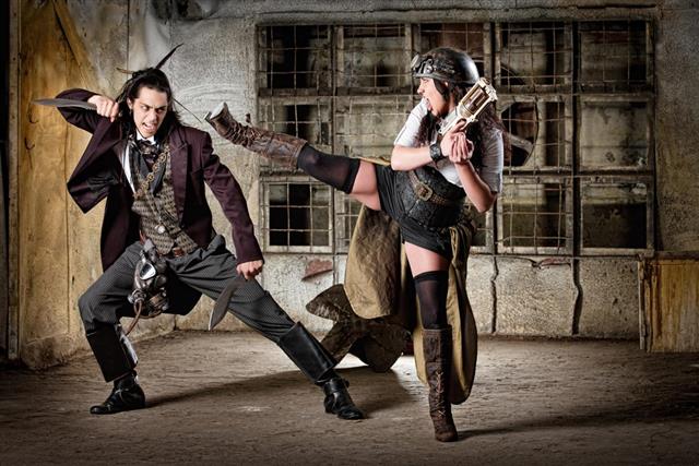 Steampunk Battle of the Sexes