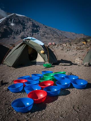 Camping on Kilimanjaro