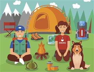Hiking and camping