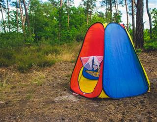 Baby colorful tent outdoor