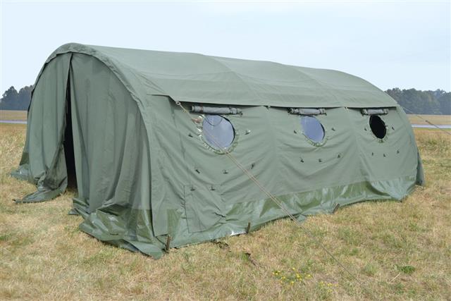 Military canvas tent
