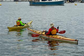 Kayakers Paddle Through Annapolis Harbor