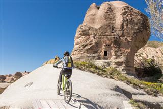 Mountain Biking Towards The Cappadocian Sky