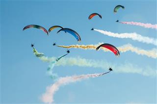 Performance Of A Paragliders Team