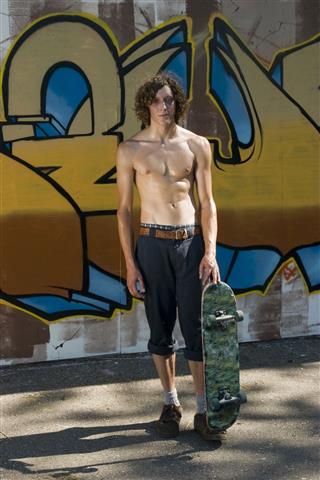 Posed Skateboarder
