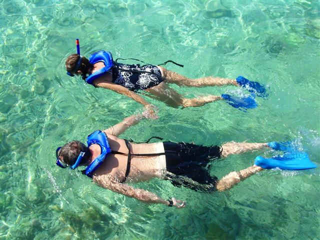 Snorkeling Couple