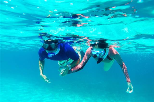 Couple Snorkeling