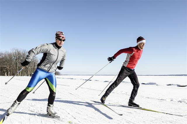 Athletes Cross Country Skiing