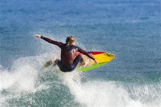 Surfer Surfing At Tamarama Beach