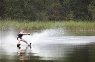 Man Water Skiing
