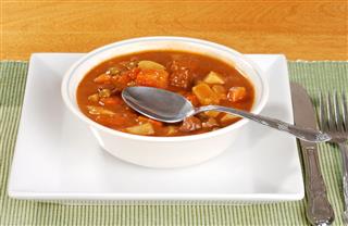 Beef Stew With A Spoon
