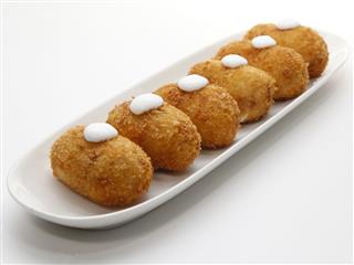 Six Spanish Croquettes With Mayonnaise