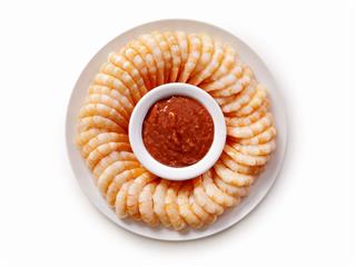 Shrimp Ring With Cocktail Sauce