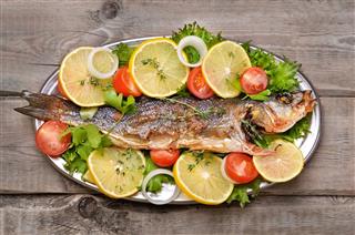 Grilled Fish With Vegetable