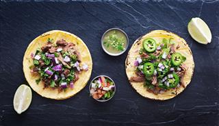 Two Authentic Mexican Tacos