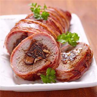 Roasted Pork Stuffed With Figs And Walnuts