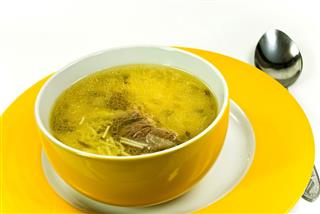 Soup With Slices Of Beef
