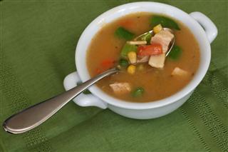 Soup With Spoon