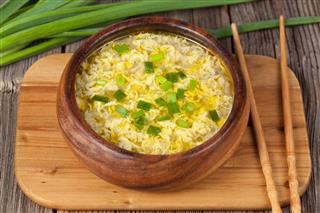 Traditional Asian Drop Egg Soup