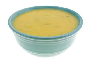 Broccoli And Cheese Soup In Bowl