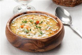 Bowl Of Italian Minestrone Soup