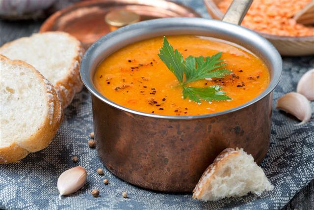 Red Lentil Soup With Spices